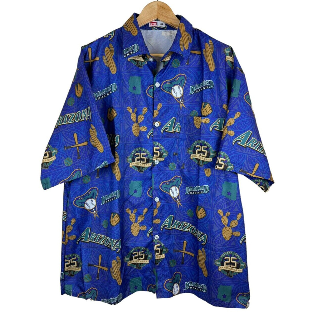 Arizona Diamondbacks All Over Print‎ XL Shirt 25th Anniversary Stadium Giveaway